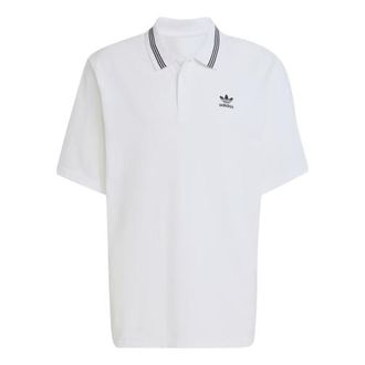 adidas Adicolor Loose Polo Shirt White JW5898