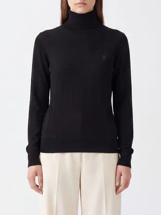 Polo Ralph Lauren Dolcevita a maniche lunghe in pura lana con logo Pony
