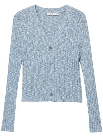 B+ab Geribbeld vest - Blauw