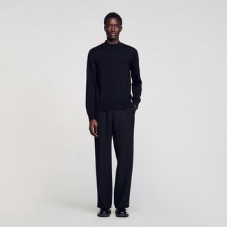 Sandro Wool jumper with a high collar
