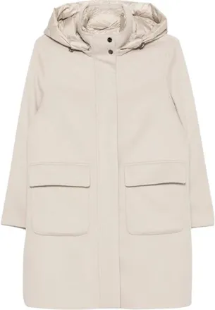 Mabrun Bianca Hooded Coat - Dames - Mantels - Beige - Maat: L