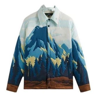 Kith Patchwork Brixton Puffed Shirt Jacket Helium KHM010401-409