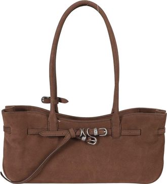 Marge Sherwood Tassen, Dames, Bruin, ONE Size, Su&egrave;de, Schoudertas van oma