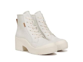 Dr. Scholls Time Up Womens Boots White Denim Vibes : 9.5 M, Leather/Rubber