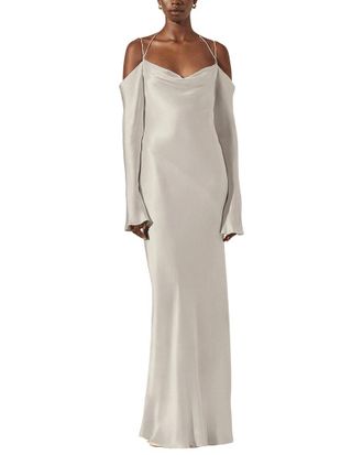 Shona Joy La Lune Off Shoulder Tie Maxi Dress