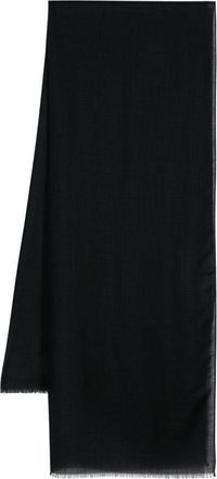 D4.0 fringed scarf - men - Cashmere - One Size - Blue