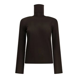Max Mara Saluto coltrui-trui - Dames - Truien - Bruin - Maat: XL Wol