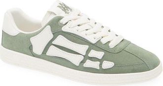 Amiri Pacific Bones Suede Sneaker in Olive at Nordstrom, Size 15Us