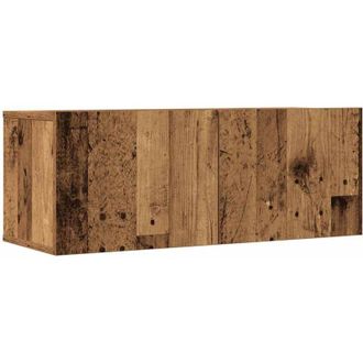 vidaXL Vidaxl - Conjunto De Mueble De Tv 5 Piezas Montado La Pared Madera Vieja