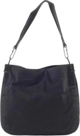 Gucci Pre-owned Shoulder Bags, female, Black, Size: ONE SIZE Pre-owned Vintage Nylon Shoulder Bag