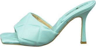 Cesare Gaspari Vierkante Neus Hakken Muilezel - Blauw - Dames - Muiltjes - Blauw - 41 EU - Leer - Schoenen