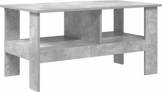 vidaXL Mesa De Caf&eacute; Gris Concreto 90 X 50 X 45 Cm Madera De Ingenier&iacute;a Vidaxl