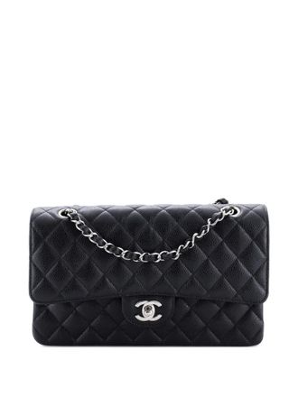 Chanel Classic Double Flap Bag Quilted Caviar Medium shoulder bag - Nero