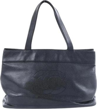 Chanel Pre-owned Coco Mark Tote - Dames - Vintage Shopper - Zwart - ONE Size - Leer - Vintage