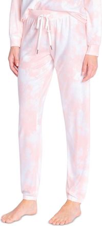 Insomniax Butter Jersey Printed Jogger Pajama Pants In Coral