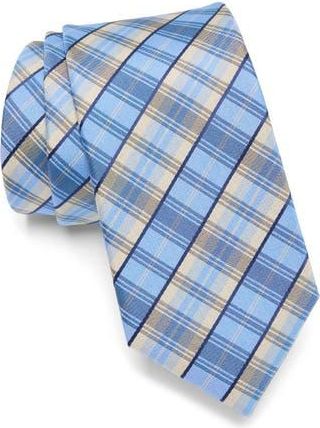 Original Penguin Tucker Plaid Tie in Light Blue at Nordstrom Rack