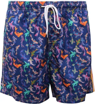 Sundek Beachwear, male, Blue, Size: 2XL M504Bdrt3Ko Printed Boardshort
