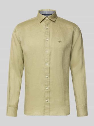 Fynch-Hatton Fynch-Hatton Slim Fit Leinenhemd mit Haifischkragen in Hellgruen, Gr&ouml;&szlig;e 3XL
