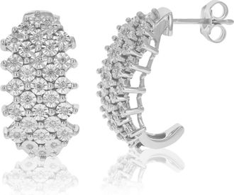Vir Jewels 1/4 cttw Lab Grown Diamond Dangle Earrings in Sterling Silver With Push Backs For Women