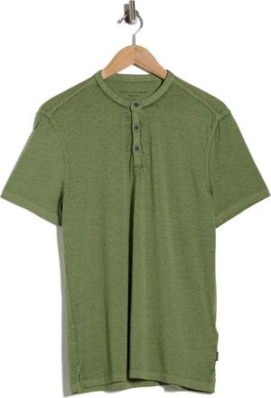 John Varvatos Duke Short Sleeve Henley in Pistachio at Nordstrom Rack, Size X-Small