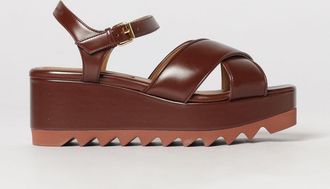 Stella McCartney Sandali con zeppa e plateau in materiali riciclati e suola dentellata