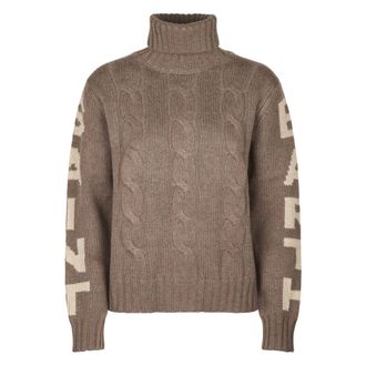 MC2 Saint Barth Turtlenecks, female, Beige, Size: S Turtleneck Sweater