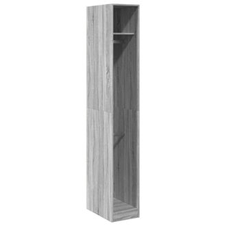Berkfield Home Wardrobe Grey Sonoma 30x50x200 cm Engineered Wood | Size: 30 x 50 x 200 cm