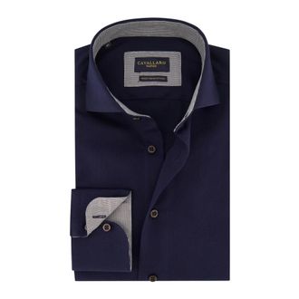 Cavallaro Overhemden, Heren, Blauw, XL, Katoen, Avezzano Shirt