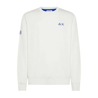 Sun 68 Sweatshirts, male, White, Size: 2XL F36115 Sweatshirt