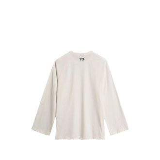 adidas Striped Long Sleeve T-Shirt - White