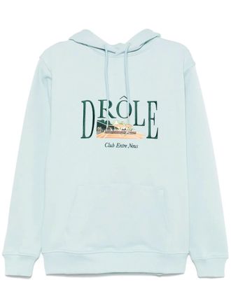 Drôle de Monsieur Le Hoodie Tennis Court hoodie - Blue