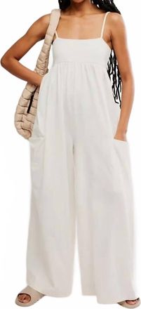 Free People Hot Shot Strappy Onesie In White