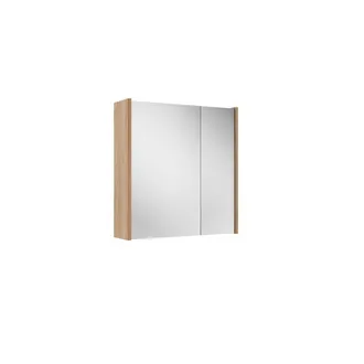 Saniclass Prime Spiegelkast - 60x63x16cm - inclusief zijpanelen - warm eiken