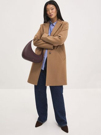 Ichi Womens Two-button medium-length overcoat