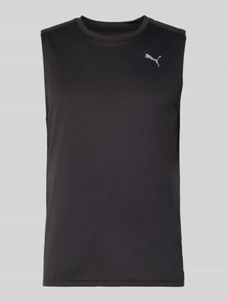 Puma Top mit Logo und Rundhalsausschnitt in Black, Gr&ouml;&szlig;e XXL