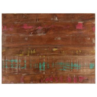 Berkfield Home Table Top 90x60x3.8 cm Rectangular Solid Wood Reclaimed in Brown