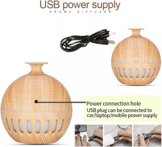 Trade Shop Trade Shop - Umidificatore Ultrasuoni Diffusore Di Aromi Oli Essenziali Per Aromaterapia Anf2