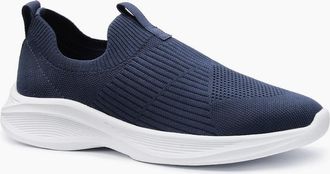 Hotter Womens Motive Womens Trainers - Navy Textile - Size: 8
