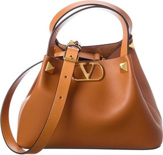 Valentino Vlogo Signature Small Leather Tote