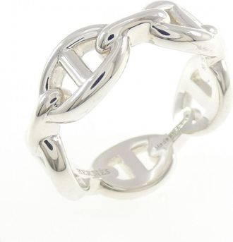 Herm&egrave;s Silver Silver 925 Band Ring (Pre-Owned)