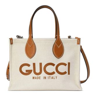 Gucci Tassen, Dames, Wit, ONE Size, Katoen, Medium Tote Bag