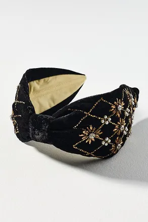 NAMRATA JOSHIPURA NamJosh Velvet Encrusted Headband