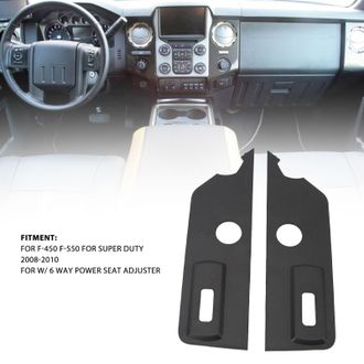 OEM Bloque De Protecci&oacute;n Para Interruptor De Asiento - Par De Embellecedores De Bisel Negros 8c3z-14a706-aa Para Ford F-450/f-550