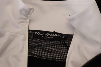 Dolce & Gabbana Mens Black Polyester Hooded Full Zip Jacket Clothing
