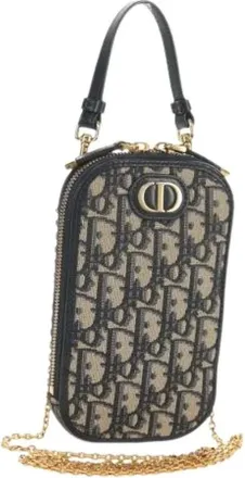 Dior Pre-owned Mini Bags, female, Blue, Size: ONE SIZE Pre-owned Vintage Mini Shoulder Bag