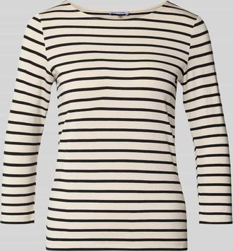 More & More More & More T-Shirt mit Rundhalsausschnitt und 3/4-Arm in Black, Gr&ouml;&szlig;e 34