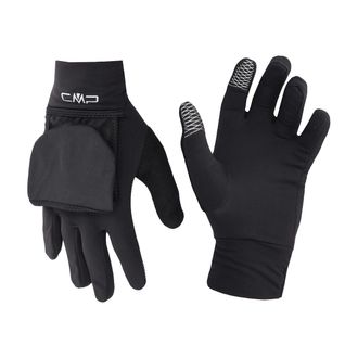 F.lli Campagnolo Multisporthandschuhe CMP, Damen, Gr. L/XL (19,5), schwarz (nero), Web, Microfaser, unifarben, Handschuhe Multisporthandschuhe
