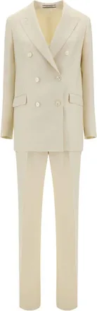 Tagliatore Jasmine suit - women - Cotton/Viscose/Polyamide - 42 - Neutrals
