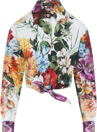 Dolce & Gabbana Dames, Blouses & Shirts, Veelkleurig, Maat: 2XS Katoen