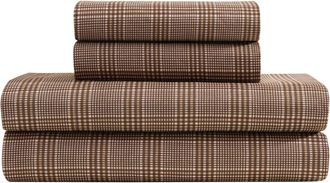 Nautica Declan Beige Plaid Queen Sheet Set